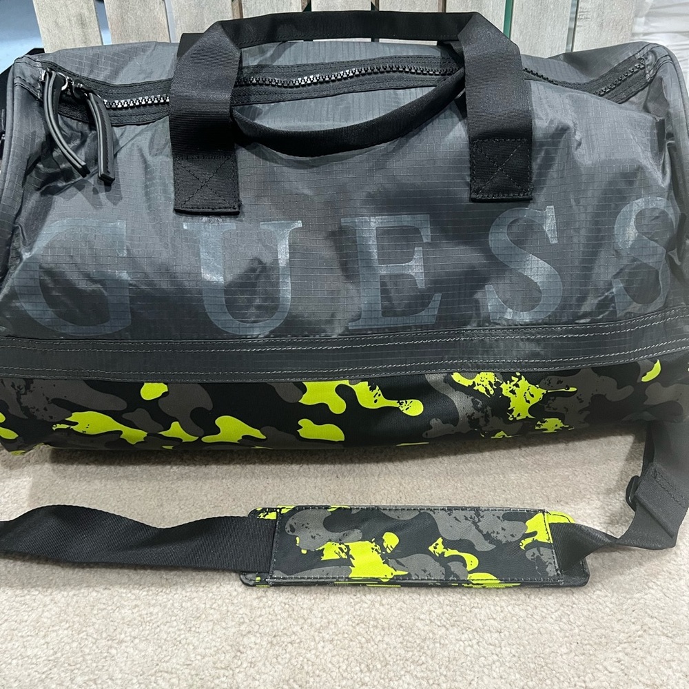 Guess weekend or gym back with bright camo markings